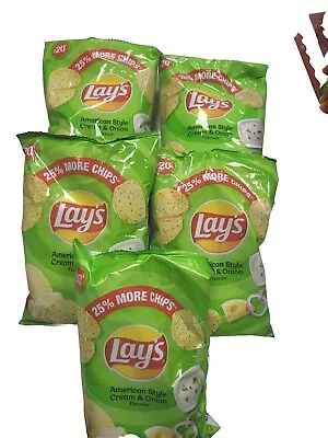 Lays Potato Chips  Cram Onion Flavours  50g  ( Pack Of 5 ) • £9.99