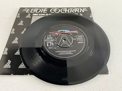 Eddie Cochran : Three Steps To Heaven/cut Across Shorty 1980 Reissue Promo Vg+ • £0.99