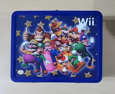 New & Rare Nintendo Super Mario Wii Metal Lunchbox Storage Case Collectible Tin • $22.95