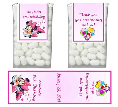 14 Minnie Mouse Birthday Party Favors Tic Tac Labels ~ Personalized • $5.99