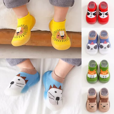 Baby Socks Shoes Boy Girl Fashion Toddler Shoes Anti-slip Soft Rubber Shoes SZ • $8.35