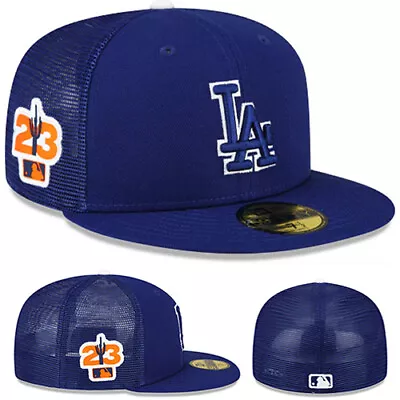 New Era L.A Dodgers Fitted Hat MLB 2023 Official Spring Training Mesh Back Cap • $45.95