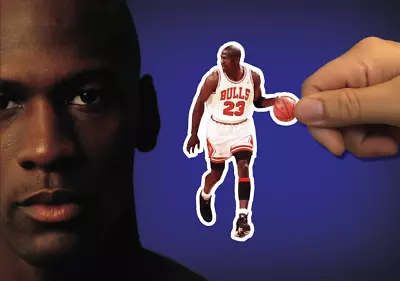 Michael Jordan Vinyl Sticker Decal Chicago Bulls Basketball Car Truck Window MJ2 • $3.50