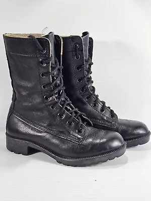 Highmark Leather Combat Boots Womens Size 7 Width 4A Made In AUS R.D.Allender • $55.05