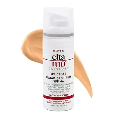 EltaMD UV Clear Tinted Face Sunscreen SPF 46 Oil Free Sunscreen With Zinc Ox... • $39.73