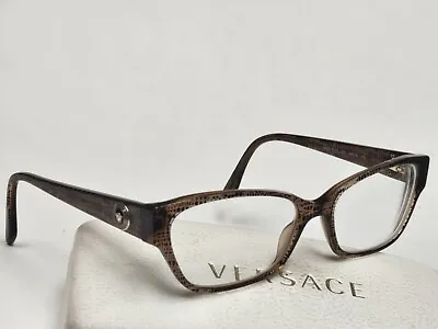 Versace Brown Designer Medusa Head Glasses Frames Made In Italy Mod 3172 Case • $4.99