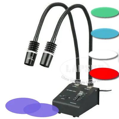 UV Red Blue Green 6W LED Microscope Gooseneck Flex Light Illuminator Lamp Tube • $55.99