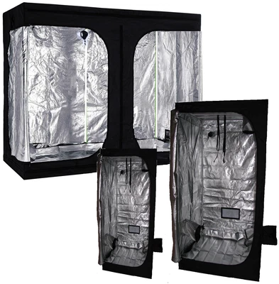 £66 • Buy Premium Grow Tent Silver Mylar Hydroponics Indoor Garden Grow Room CHEAP PRICE