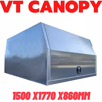 $1899 • Buy VT 1500x1770x860mm Flat Aluminum Canopy Toolbox UTE TRUCK 4WD Workmate Storage