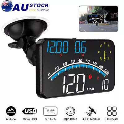 Digital Speedometer Universal GPS Car HUD Head Up Display MPH Overspeed Alarm AA • $38.99