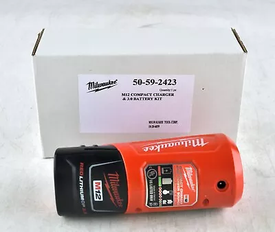 *Milwaukee 50-59-2423 M12 Compact Charger & CP 3.0 Battery Kit • $59.99