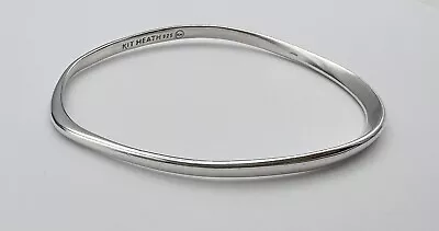Kit Heath Sterling Silver Modernist Curved Bangle Bracelet  • £66.63