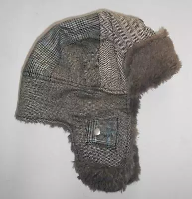 New Winter Ear Flap Trapper 8 Panel Plaid Sherpa Hat Beanie S75 • $10.79