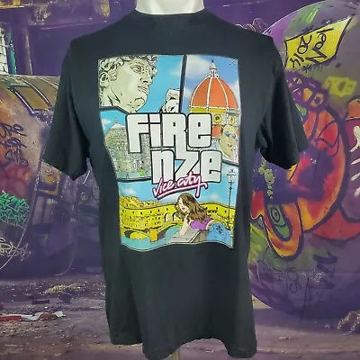 $8.95 • Buy Grand Theft Auto Parody GTA Firenze Florence Italy Vice City Shirt ( Medium) A11