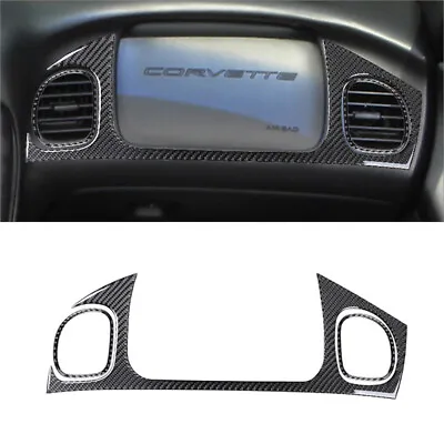 3Pcs For Chevrolet Corvette C5 98-04 Carbon Fiber Passenger Dashboard Cover Trim • $24.40