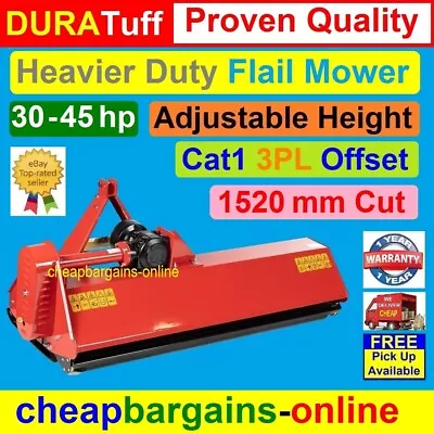 $2798.99 • Buy FLAIL MOWER 5ft MULCHER 1500mm SLASHER 1520mm CUT FLAIL MOWER TRACTOR CAT1 3PL
