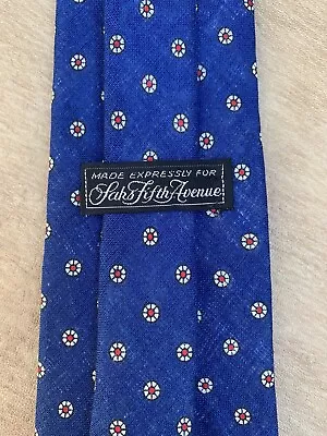 Vintage Saks Fifth Avenue Linen Tie Men’s 100% Linen Tie Made In USA • $31.75