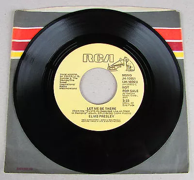 ULTRA RARE Elvis Presley Let Me Be There Promo Recalled By RCA UNPLAYED MINT • $945