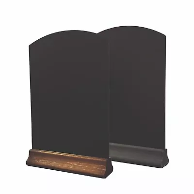 Bar Top Chalkboard A5/A4 Size Table Top Menu Board Chalk Board With Wooden Base • £10.90