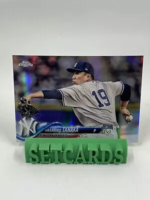 2018 Topps Chrome Refractor Masahiro Tanaka #10 Yankees Baseball Card • $2.50