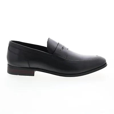 Florsheim Jetson Penny Mens Black Leather Loafers & Slip Ons Penny Shoes • $64.99