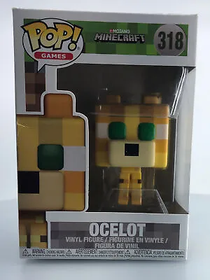 Funko POP! Games Minecraft Ocelot #318 Vinyl Figure DAMAGED • $19.22