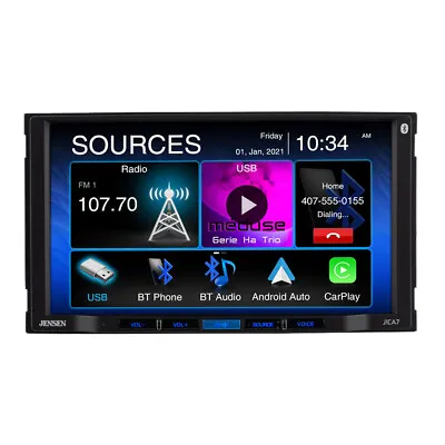 JENSEN J1CA7 7  Touch Screen | Wired Apple CarPlay And Android Auto + Bluetooth • $159.99