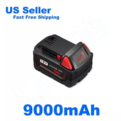 For Milwaukee M18 18V Lithium XC HD 9.0 AH Extended Capacity Battery 48-11-1812 • $49.99