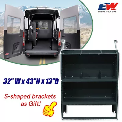 32 W Van Shelving For Transit Connect NV200 Chevy City Express Promaster City • $250.99