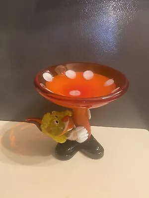 Murano Inverted Mushroom Clown Art • $34.99