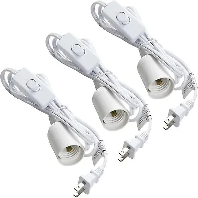 $12.99 • Buy 3-Pack 360W 5.9FT Extension Hanging Lantern Light Lamp Cord Cable E26/E27 Socket