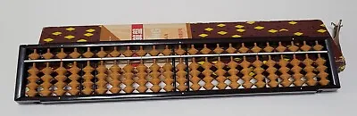 Abacus Soroban Made In Japan Wood Vintage Original Box  • $22