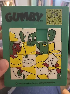 Vintage Gumby Slide Puzzle 1988 Prema Toy Co • $9.99