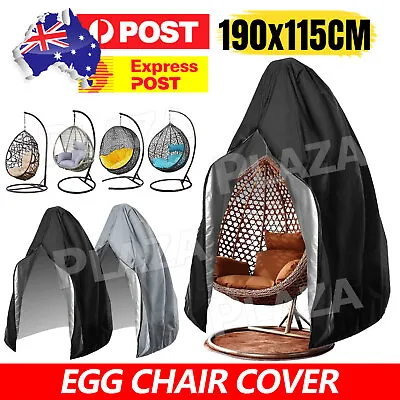 Waterproof Hanging Swing Egg Chair Cover Furniture Garden Outdoor Rattan Protect • $19.85