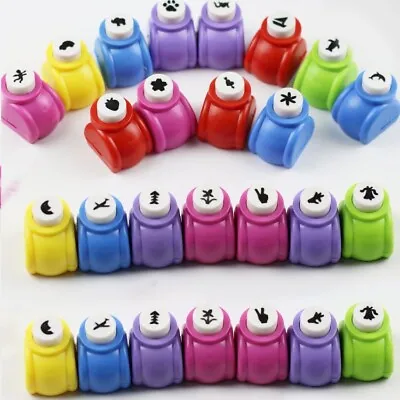 Craft Hole Punch Set 4pcs Shape Paper Punchers Small Scrapbooking Paper Puncher • £5.49