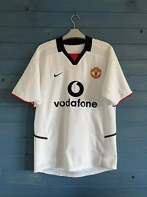 Manchester United 2002/2003 Nike Away Football Jersey Mens Size Small Vintage • $19