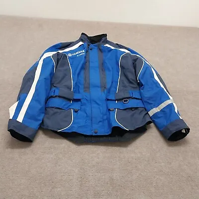 Vtg Yamaha By Reima COAT Gore-Tex Snowmobile Jacket Black Blue Mens Large • $148.88