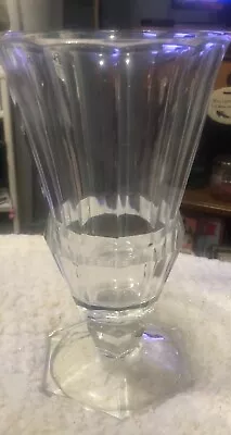 $85 • Buy Mid Century Deco Style Val St Lambert Crystal Vase Signed