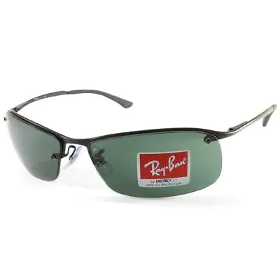 $179.95 • Buy Ray-Ban RB3183 006/71 Top Bar Matte Black/Grey-Green Men's Sport Sunglasses