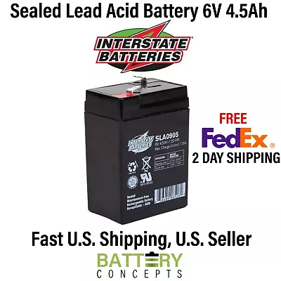HR Rechargeable Battery 6 Volt 4.5 Amp • $29.99