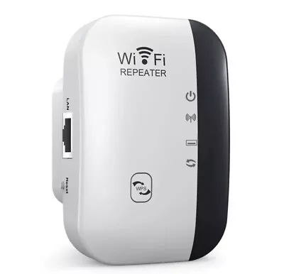 WiFi Signal Booster 300Mbps Extender Range Repeater UK Plug Internet Amplifier + • £8.19