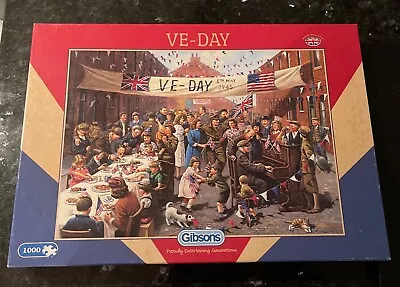 VE-DAY 1000-Piece Jigsaw Puzzle. GIBSONS Puzzles! Excellent Quality! • £7.50