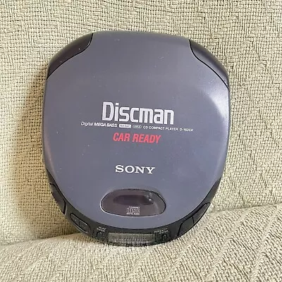 Sony Discman Vintage Portable CD Player D-162CK Digital Mega Bass WORKS • $25