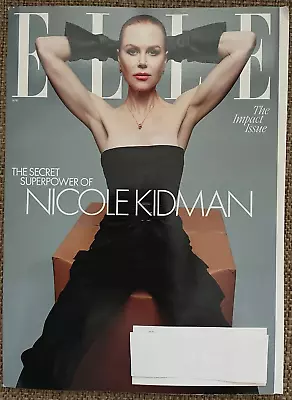 ELLE Magazine April 2024 Nicole Kidman Cover Secret Superpower The Impact Issue • $9.49