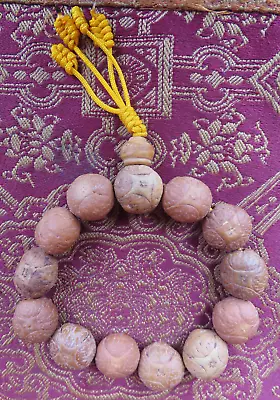 4 Eye 13 Beads Natural Bodhi Seed Tibetan Buddist Bracelet Mala Nepal • $64