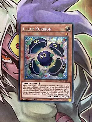 MVP1-ENS47 Clear Kuriboh Secret Rare 1st Edition NM Yugioh Card • £3.40