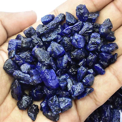 Natural Uncut Rough Blue Sapphire 250 Ct CERTIFIED Loose Gemstone Lot • $27.05