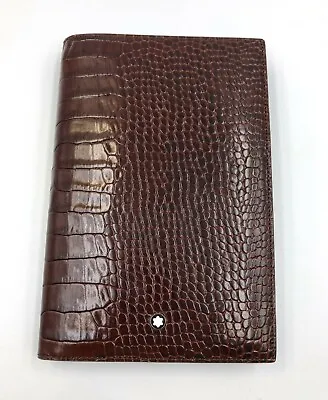 Montblanc Agenda Small Leather Meisterstuck Forest/brown Aligator 4CC 106663 • $325.44