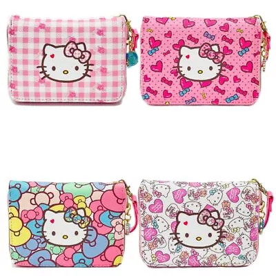 HelloKitty Cat Wallet Portable Coin Purse Card Storage Bag Wallets Cute New • $26.18