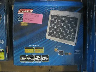 Coleman 10 Watt  12 Volt Crystalline Solar Panel 10W 12V Solar Power Solar Panel • $49.99